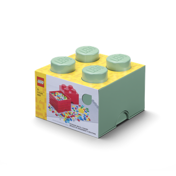 Pojemnik LEGO Klocek 4 Zielony oliwkowy (40031747) (5711938029616)