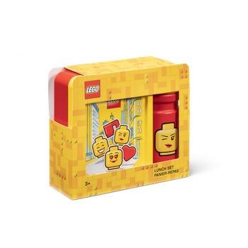 Zestaw lunchowy LEGO Iconic Girl Czerwony (5711938030452)