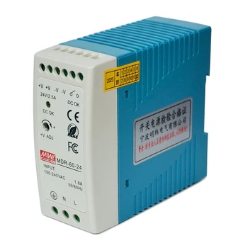 Блок питания MDR-60-24 На DIN-рейку 60 Вт, 24 В, 2.5 А
