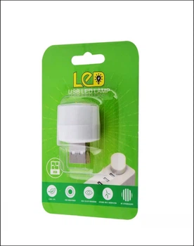 Світлодіодне підсвічування лампа для повербанка лампочка USB білий міні нічник