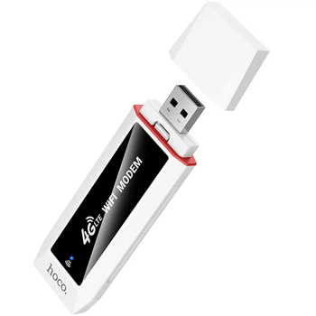 Портативный модем WiFi роутер Hoco HI43 150Mbps (SIM) 2100 mAh White