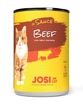 Вологий корм для дорослих котів Яловичина в соусі JosiCat Beef in Sauce 415 г