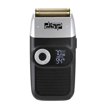 Аккумуляторная мужская электробритва Шейвер DSP 60088 с дисплеем и выдвижным триммером для сухого бритья 5 Вт.