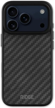 Чохол Ridge Carbon Case with Magsafe для Apple iPhone 17 Pro (A0349) Black