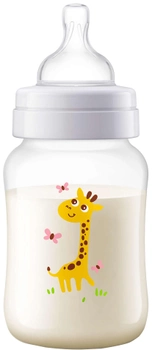 Бутылочка для кормления Philips Avent Anti-colic с декором Жираф 260 мл (SCF821/12)