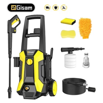 Мойка высокого давления Gisam 2200 Вт, 180 бар, шланг 8 м, насадки, сетевая