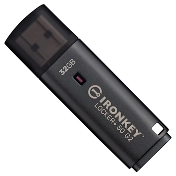 Флеш пам'ять USB Kingston IronKey Locker+ 50 G2 32GB USB 3.2 Gen1 Black (IKLP50G2/32GB)