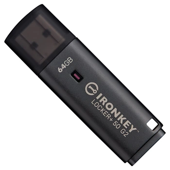 Флеш пам'ять USB Kingston IronKey Locker+ 50 G2 64GB USB 3.2 Gen1 Black (IKLP50G2/64GB)