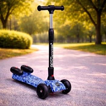 Детский самокат с турбиной, парогенератором, музыкой и подсветкой Best Scooter MAXI 46189 от 2-х до 8-ми лет (i7-100060)