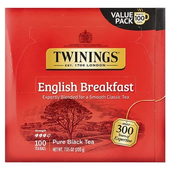 Чай Twinings черный Английский завтрак 100 пакетиков