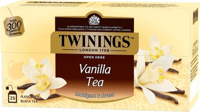 Чай Twinings чорний з ароматом ванілі 25 пакетиків