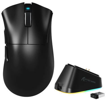 Мышь ATTACK SHARK V3 Pro Wireless/Bluetooth/USB Black (AS-6972792472577-B)