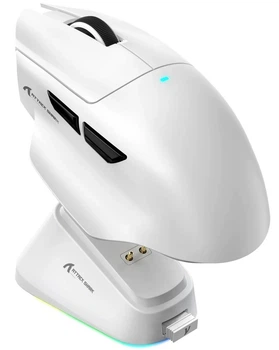 Мышь ATTACK SHARK V6 Wireless/Bluetooth/USB White (AS-6972792472638-W)