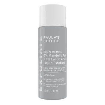 Ексфоліант для обличчя з aha-кислотами Paula's choice 6% mandelic acid + 2% lactic acid liquid exfoliant