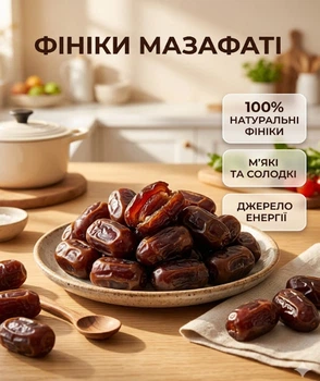Финики Amanti свежие мазофати 500 г мясистые сладкие натуральные сухофрукты премиум