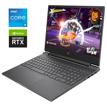 Игровой ноутбук HP Victus Gaming Laptop 15-fa2016ns / 15.6" (1920x1080) IPS / Intel Core i5-14450HX (10 (16) ядер по 2.4 - 4.8 GHz) / 16 GB DDR5 / 512 GB SSD M.2 / nVidia GeForce RTX 4050, 6 GB GDDR6, 96-bit / WebCam / Win 11