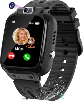 Дитячий смарт-годинник EUNICECG із GPS-трекером та SOS IP68 Blue