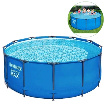 Бассейн каркасный круглый Bestway, Steel Pro max 366х133 см, 11440 л (15428-INT)