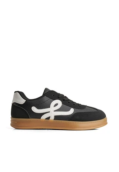 Кеди жіночі Mengfuna 2058/Black/White/234-49/B 37 Чорний