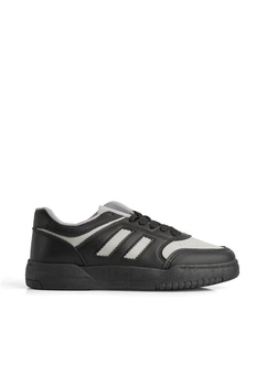 Кеди шкіряні жіночі STL 2018/Black/Grey/AD200-21/B 39 Чорний