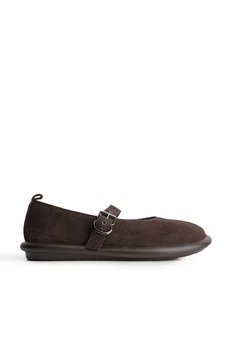 Балетки замшеві жіночі Meideli 6243/DarkChocolate/6405/F6535B-1/B 37 Коричневий