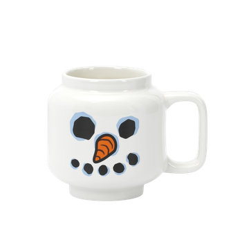 Керамічна кружка LEGO Iconic Snowman керамічна 255 мл Біла (5711938035440)