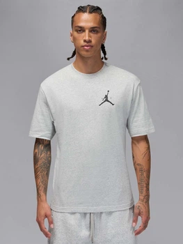 Футболка хлопковая длинная мужская Jordan M J Jumpman Ss Lbr Tee IM9803-052 M Серая (198730662657)