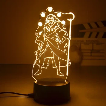 3D LED-ночник Naruto — аниме-лампа с подсветкой (Наруто, Итачи, Какаши, Акацуки), USB, декор для комнаты