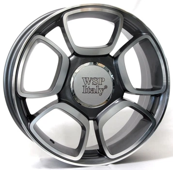 WSP Italy FIAT W157 FORIO R17 W7 PCD4X100 ET37 DIA56,6 ANTHRACITE POLISHED
