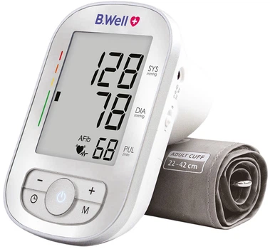 Тонометр B.Well TH-75 з виявленням фібриляції передсердь (AFib), без адаптеру