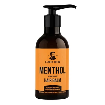 Бальзам чоловічий Barber Blend Menthol для жирної шкіри голови і схильного до лупи волосся, 300 мл (4823109703261)