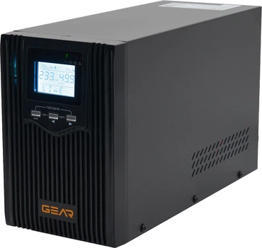 ИБП Gear 800 Вт/1000ВА LCD Black (GU-1000PS)