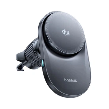 Автомобільний тримач із бездротовою зарядкою Baseus PrimeTrip VC2 Pro Magnetic Wireless Charging Car Mount Qi2.2 Black C0013N00