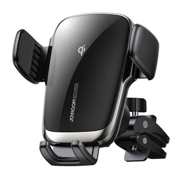 Автомобільний тримач із бездротовою зарядкою JOYROOM JR-ZS248 Electric Wireless Air Outlet Black