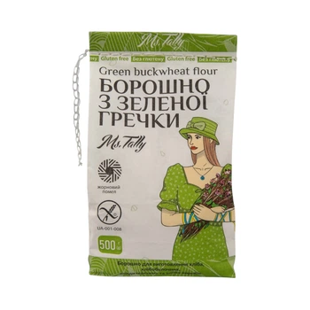 Мука из зеленой гречки без глютена "Ms. Tally" 0.5 кг