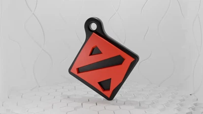 Брелок сувенірний з логотипом гри dota 2. Aivory
