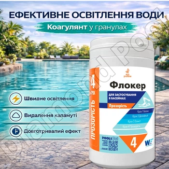 Флокулянт (коагулянт) в гранулах Water World Window 650 г средство от мутности воды