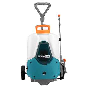 Акумуляторний обприскувач PROFI-TEC PS-20L/20V Wheel (20 В, бак 20 л, тиск 4.0 бар, 2.9 л/хв) без АКБ та ЗП, насадки, коробка (008035)