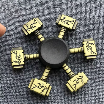 Спинер молот Тора виде молота в стиле Викингов антистресс Fidget Spinner Высокоскоростной