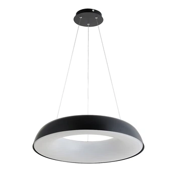 Люстра підвісна світлодіодна смарт LED-кільце Levistella 797MD6018 (580) BK чорна