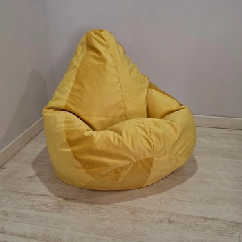 Крісло-мішок SkyPuff груша , L - 120х90 Велюр Florida Yellow, 120110