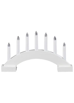 Рождественский LED подсвечник «Арка» 7 свечей 38,5×22,5×4,8 см белый Livarno Home