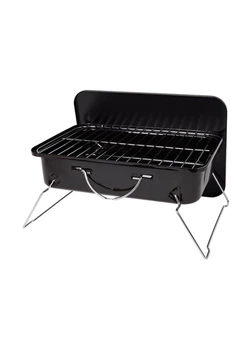 Вугільний портативний гриль для пікніку 35х25 см чорний BBQ Time