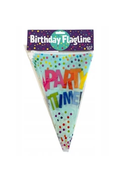 Гирлянда флажки «Party Time» 6 м комбинированная Aldi