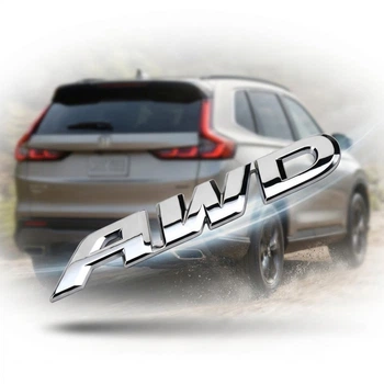 Емблема напис AWD для Honda хром мала 90х15 мм метал (на скотчі)