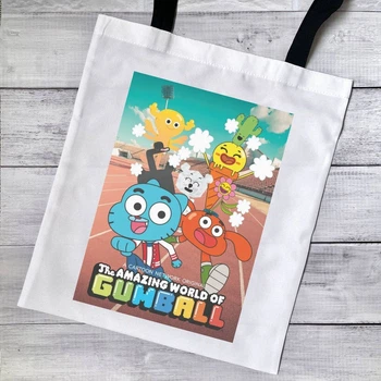 Эко сумка, шопер с принтом The Amazing World of Gumball Удивительный мир Гамбола 39х34 см (СГ012593)