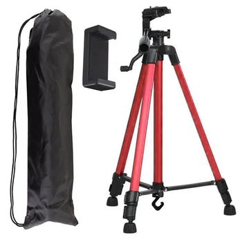 Універсальний портативний розкладний штатив TriPod 3366 0.50-1.40м Тренога для телефону та фотоапарата