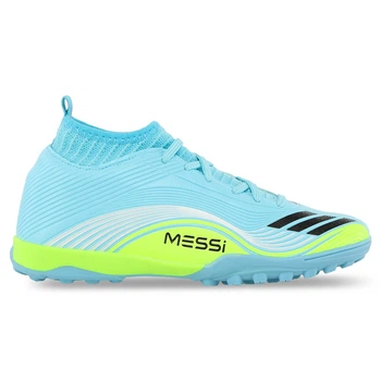Сороконіжки футбольні дитячі з носком SP-Sport F50 Predator 256-1 розмір 35 Light Blue-Neon Green