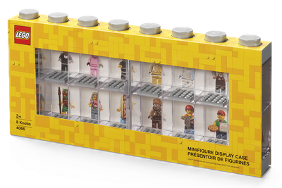 Вітрина LEGO для 16 мініфігурок Сіра (40660006) (5711938033026)