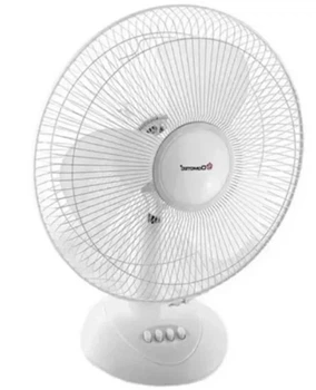 Настільний вентилятор DOMOTEC MS-1626 43 см 3 швидкості з регулюванням кута нахилу та прищіпкою 40 Вт